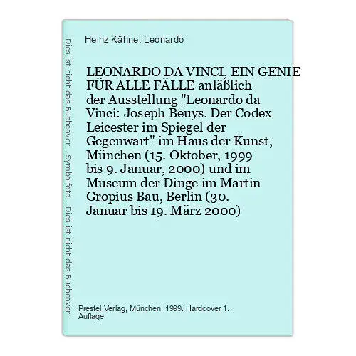 4492 Heinz Kähne LEONARDO DA VINCI, EIN GENIE FÜR ALLE FÄLLE anläßlich der Auss