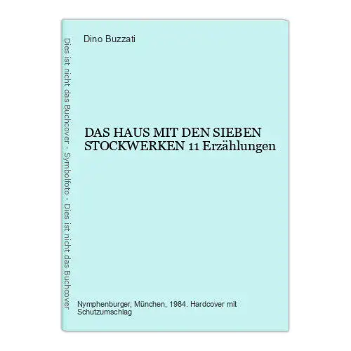 9261 Dino Buzzati DAS HAUS MIT DEN SIEBEN STOCKWERKEN 11 Erzählungen HC