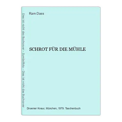 6384 Ram Dass SCHROT FÜR DIE MÜHLE +Abb. Verlag Knaur Esoterik