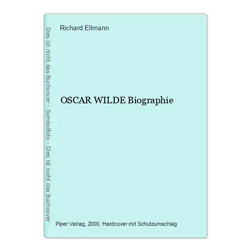 1103 Richard Ellmann OSCAR WILDE Biographie HC DER SPIEGEL