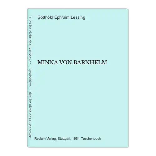 3719 Gotthold Ephraim Lessing MINNA VON BARNHELM Reclam