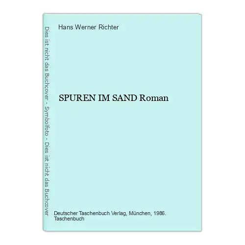 1668 Hans Werner Richter SPUREN IM SAND Roman Guter Zustand