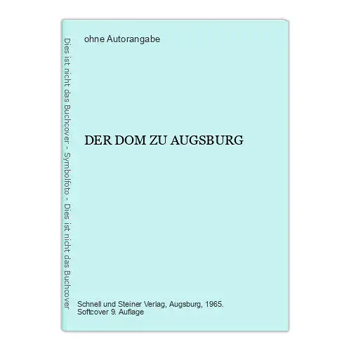 8841 DER DOM ZU AUGSBURG +Abb