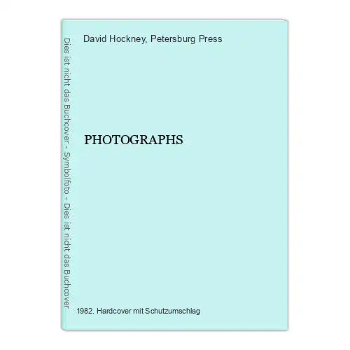 3117 David Hockney PHOTOGRAPHS HC +Abb Petersburg Press