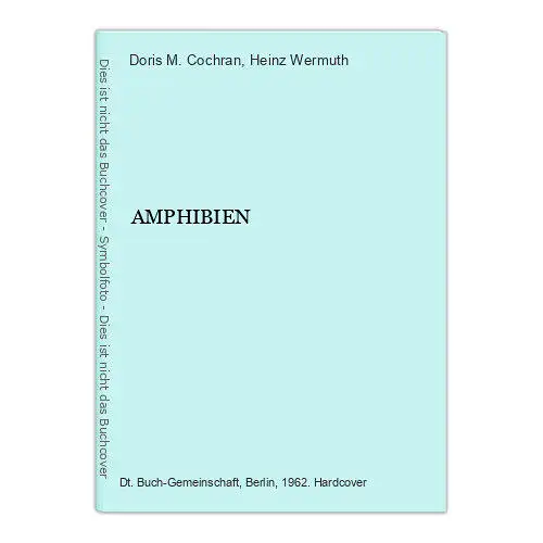 9072 Doris M. Cochran AMPHIBIEN HC +Abb