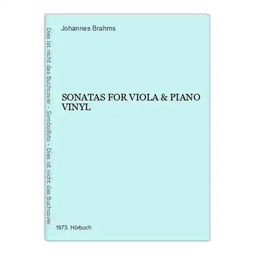 4012 Johannes Brahms SONATAS FOR VIOLA & PIANO VINYL HÖRBUCH