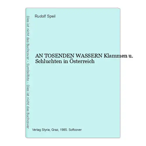 8994 Rudolf Speil AN TOSENDEN WASSERN Klammen u. Schluchten in Österreich +Abb