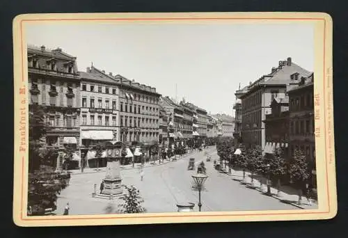 Foto Frankfurt am Main Die Zeil Uhr Platz Deutschland ca.10,7x16,5cm 400922 TH