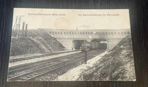 Grossschiffahrtskanal Berlin Stettin Bahnunterführung Eberswalde 75356