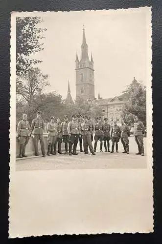 Soldaten Deutsche Wehrmacht  Kirche Turm Čáslav Tschaslau 600103A TH D