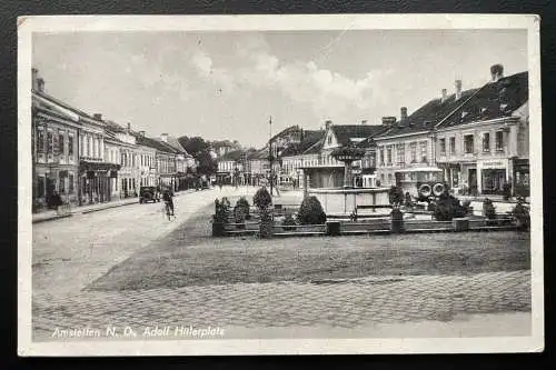 Amstetten A.Hitlerplatz Stsdt Autos Oldtimer Gebäude Niederösterreich 600107A D