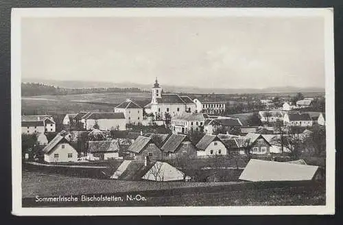 Sommerfrische Bischofstetten Ort Kirche Gebäude Niederösterreich 600128A TH D