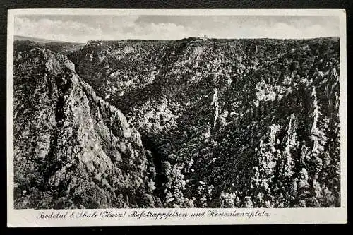 Bodetal Thale Harz Rofstrappenfelsen Berg Sachsen-Anhalt Deutschland 600134A D