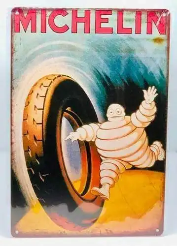 Nostalgie Nostalgie Retro Schild "MICHELIN Reifen" 30x20 12028