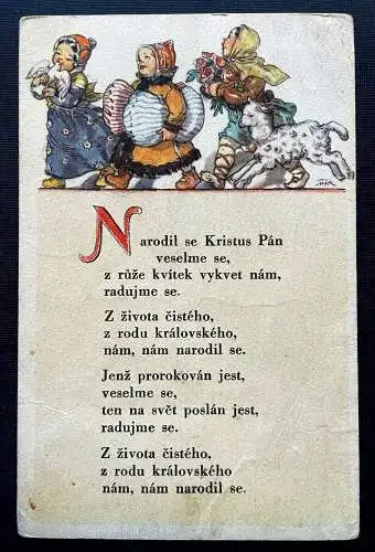 Narodil se Kristus Pán Christus Geburt Liedtext Kinder Hund Tschechien 410775 TH