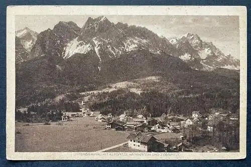 Untergrainau Alpspitze Waxenstein Zugspitze Gebirge Berg Ort Bayern D 410769 TH