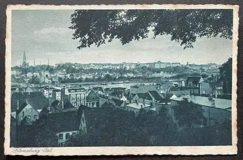 Flensburg Ost Stadt Fluss Schiff Kirche Schleswig-Holstein Deutschland 410156 C