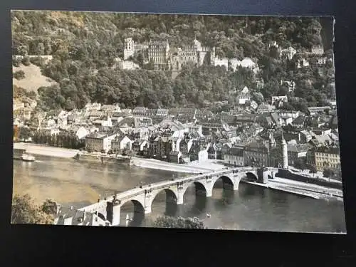 Heidelberg - Blick vom Philosophenweg - Alte Brücke - Neckar 969 TH