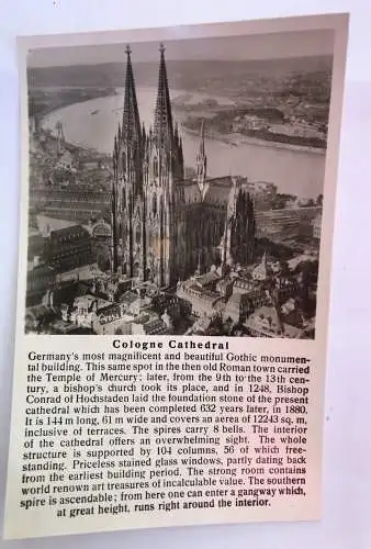 Ak, Cologne Carhedral (40066 BW)