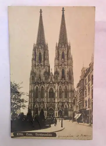 AK, NRW, Köln, Dom, Vorderansicht (40029 BW)