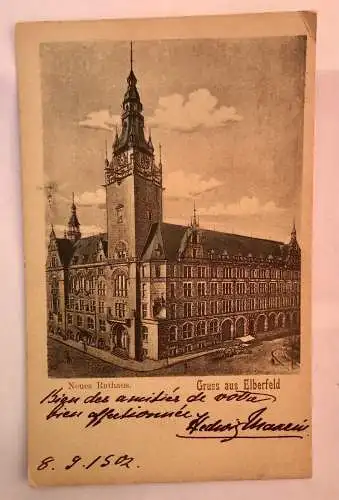 AK, Elberfeld, Rathaus, NRW (40027 BW) A