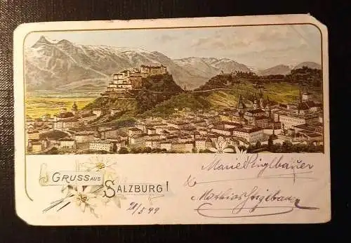 Salzburg Mit Festung 2713 H Gr