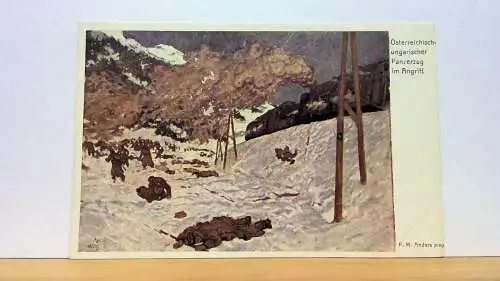 I. WK Österreichisch-Ungarischer Panzerzug KuK Angriff Rotes Kreuz Nr. 234 50372