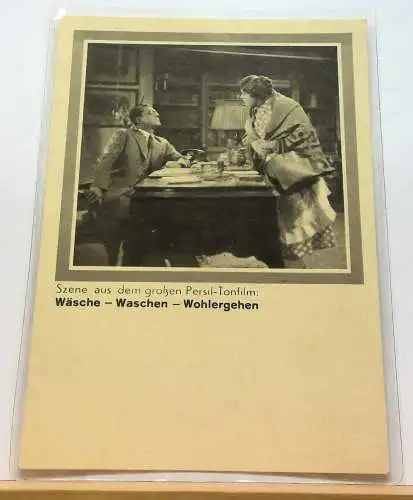 Szene aus Persil-Tonfilm Waschmittel Werbung Reklame JWS 50131 E