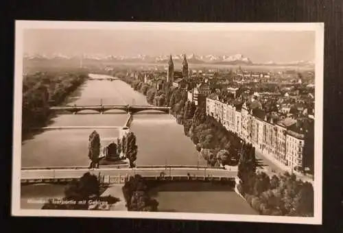 München Isar Mit Gebirge 165678 gr I