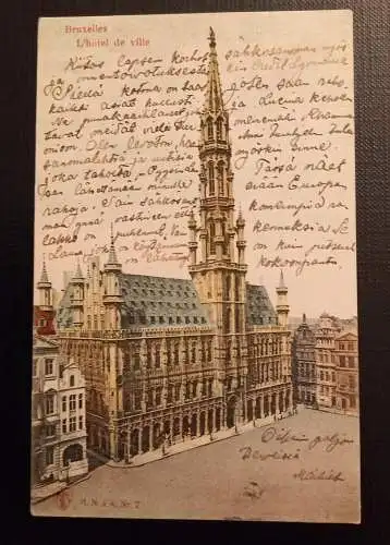 Ansichtskarte Belgien Bruxelles L Hotel de Ville 118053 Ga E