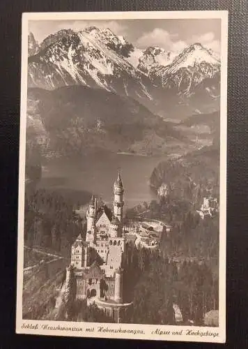 Schloß Neuschwanstein Mit Hohenschwangau Ga B