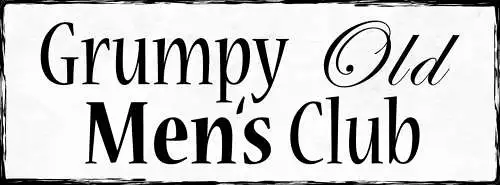 Schild Grumpy Old Men's Club Grantiger Alter Mann Klub 27x10 Blech od.Holz