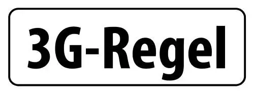 Schild 3G Regel Getestet Geimpft Genesen Corona Covid Virus 27x10 Blech od.Holz