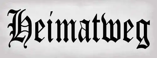 Schild Heimatweg Heimat Zuhause Heim Straße Weg Gasse 27x10 Blech od.Holz