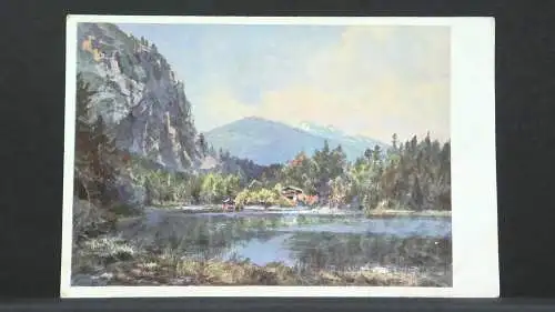 Osttirol Tristachersee bei Lienz Gemälde JW 0214 F