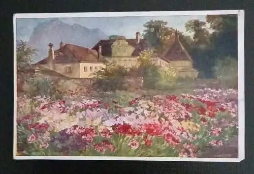 Künstlerkarte Das Nelkenfeld 600601A Gr