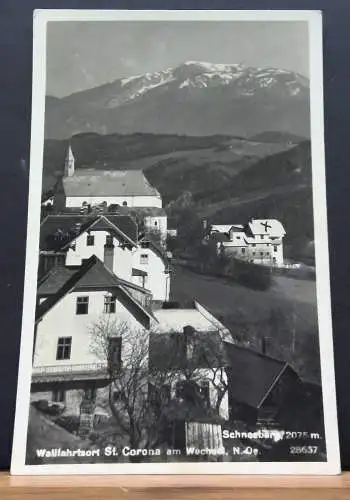 Wallfahrtsort St Corona am Wechsel Niederösterreich Schneeberg JW 650194 C
