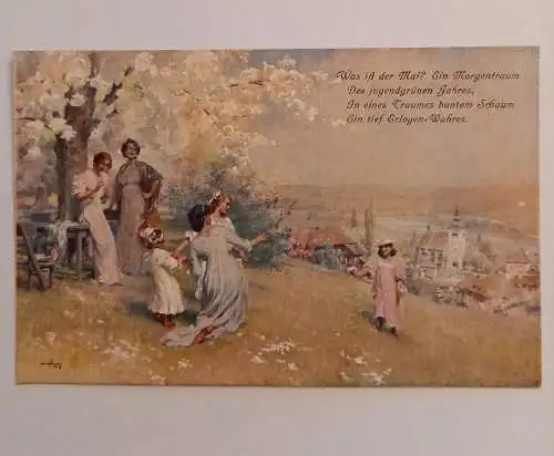 M.Munk Nr. 315 Wiese Kinder Wien 500012A GR