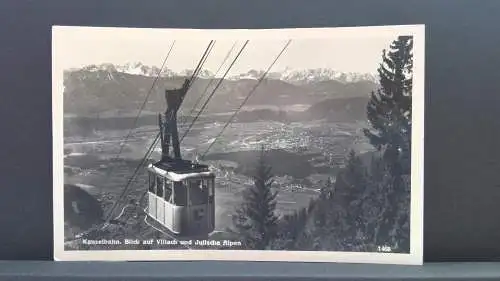 Kanzelbahn Blick auf Villach und Julische Alpen JW 650422 C