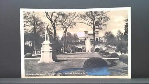 Potsdam Sanssouci Orangerie und Denkmal Friedrich des Großen JW 500182 C