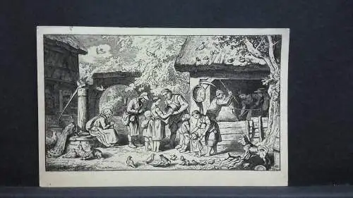 Ludwig Richter Unser tägliches Brot Künstlerkarte 82029 jw J