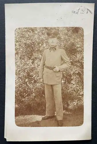 Porträt Soldat Uniform Schirmmütze Kragen Gürtel Militär Krieg 401041 TH A