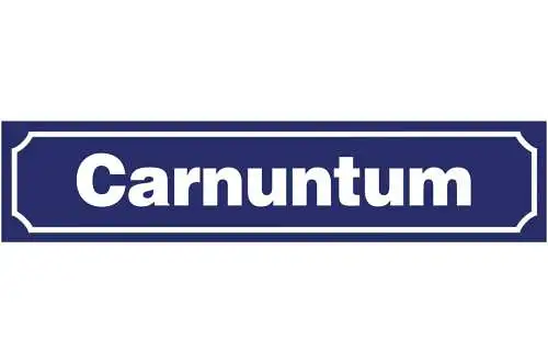 Schild Carnuntum Niederösterreich Rom Stadt Ort Straße 46 x 10 Blech od. Holz