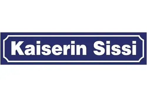 Schild Kaiserin Sissi Sisi Elisabeth Ort Straße Platz 46 x 10 Blech od. Holz