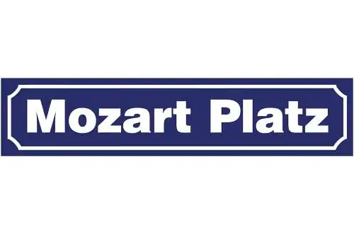 Schild Mozart Platz Salzburg Altstadt Amadeus Ort Straße 46 x 10 Blech od. Holz