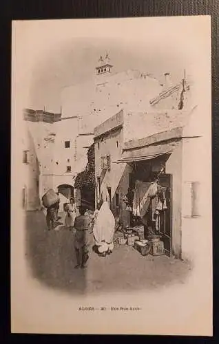 Ansichtskarte Alger 20 Une Rue Arabo 800041 Ga E