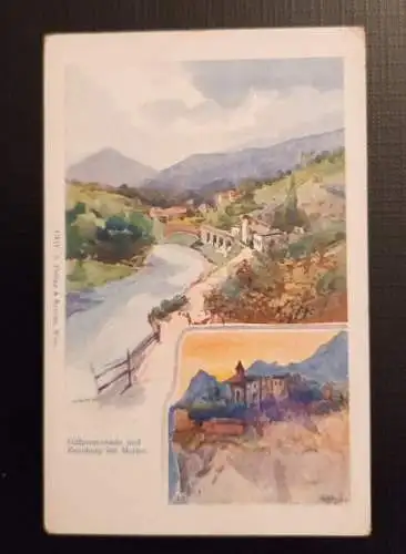 Gilfpromenade und Zenoburg bei Meran 800035 Ga E