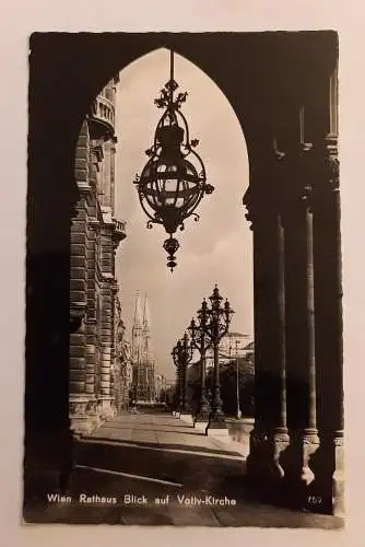 Wien Rathaus Blick auf Votiv Kirche Österreich 600011 D