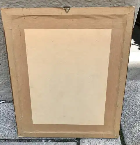 Nostalgie bild, Köpfung, Antiqu, 32,5 x 39 Inkl Rahmen (300013)
