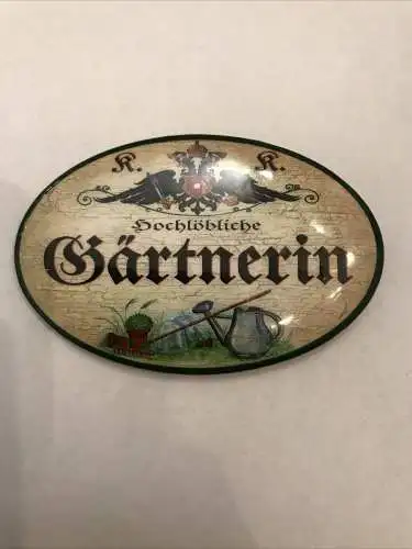 K&k nostalgie flaschenöffner magnetisch gärtnerin 7x4,5cm